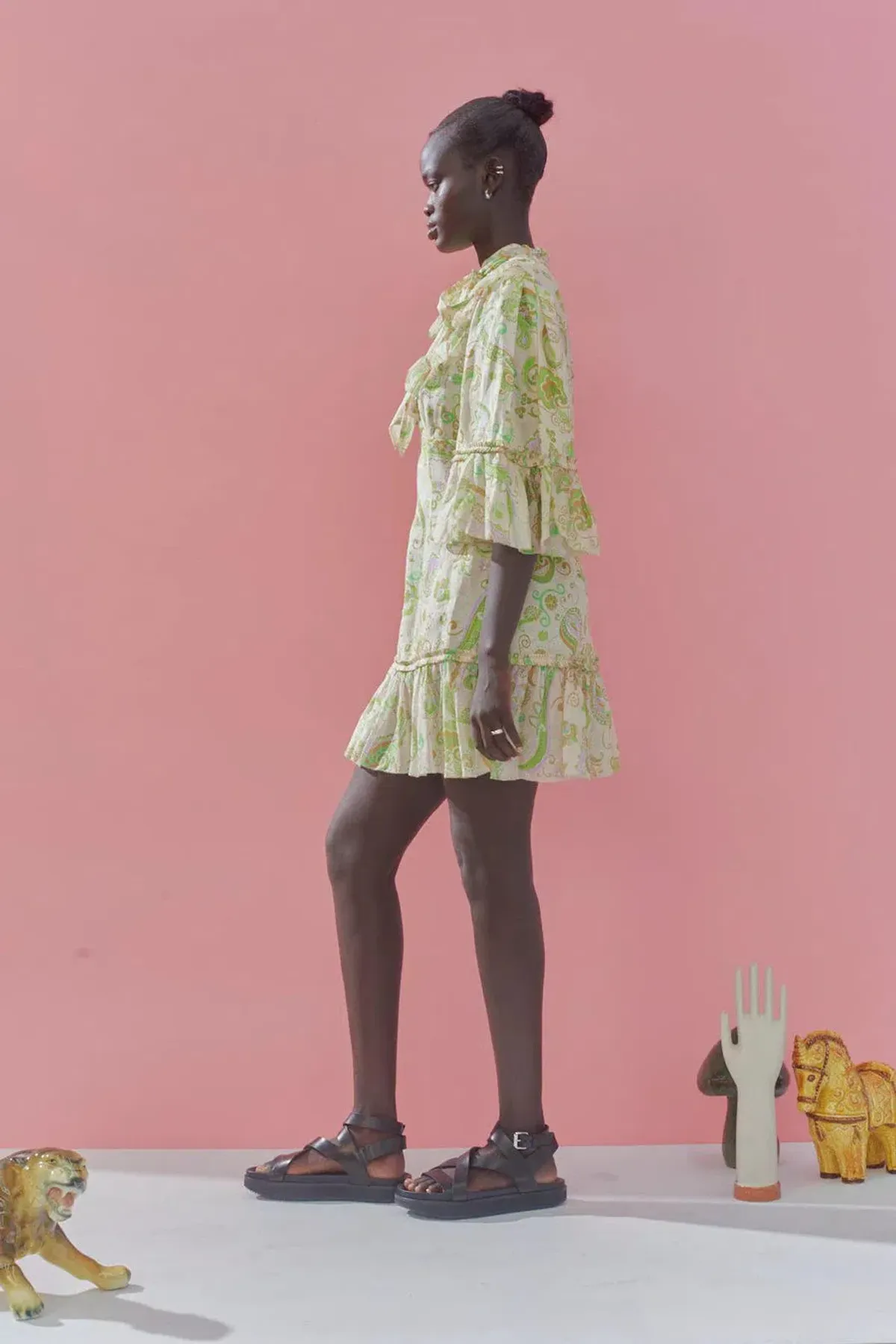 Alemais Marta Mini Dress Green Size 12 - Image 2