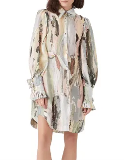 Aje Paperbark Shirt Dress Print Size 12 for rent on The Volte - image 2