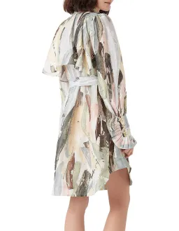 Aje Paperbark Shirt Dress Print Size 12 for rent on The Volte - image 3