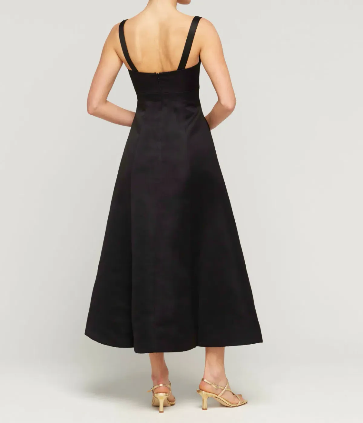 Leo Lin Odette Midi Dress Ebony Size 8 - Image 3