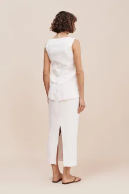 Posse Emma Vest and Skirt Set White Size S / AU 8 for rent on The Volte - image 4