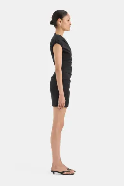 Sir the Label Azul Gathered Mini Dress Black Size 1 / AU 8 for rent on The Volte - image 3