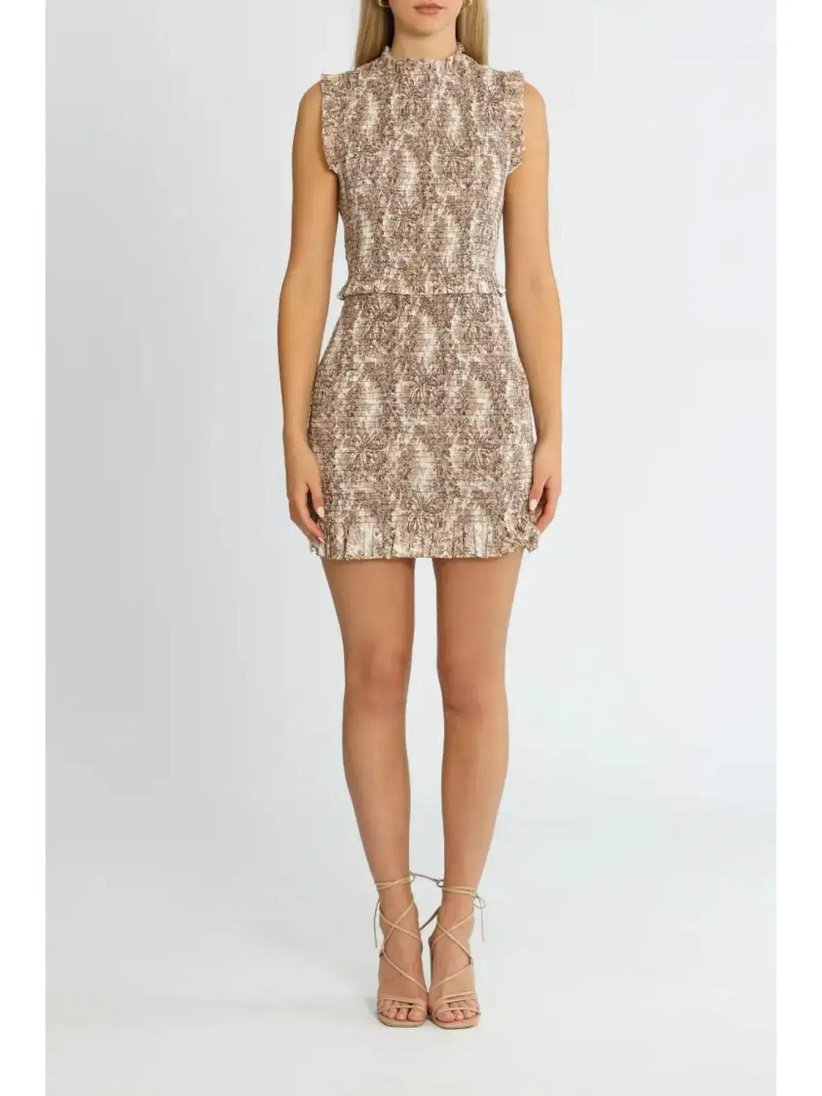 Bec & Bridge Gloria Mini Dress in Print Size AU 6 - Image 2