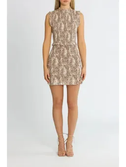 Bec & Bridge Gloria Mini Dress in Print Size AU 6 for rent on The Volte - image 2