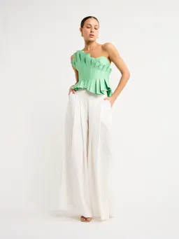 Acler Davies Top Mantis Green Size 14 for rent on The Volte - image 1