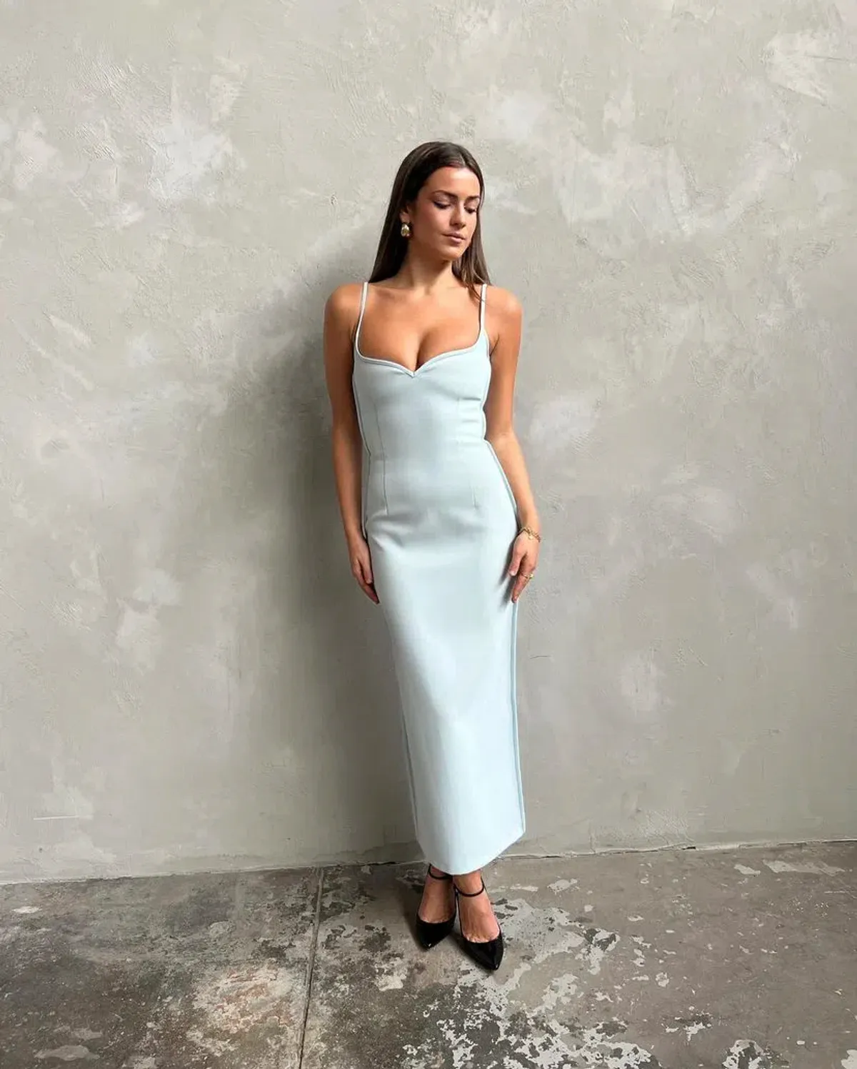 Paris Georgia Heart Dress Blue Size XS/Au 6 - Image 1