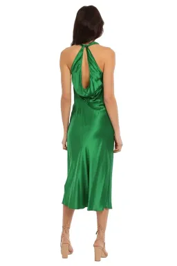 Ginia Lucia Knot Front Dress in Green Size 10 for rent on The Volte - image 3