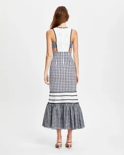 Alice McCall Wild Angels Midi Dress Gingham Size 6 for rent on The Volte - image 2