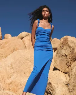 Sir the Label Azul Balconette Gown Cobalt  Size 8 for rent on The Volte - image 1