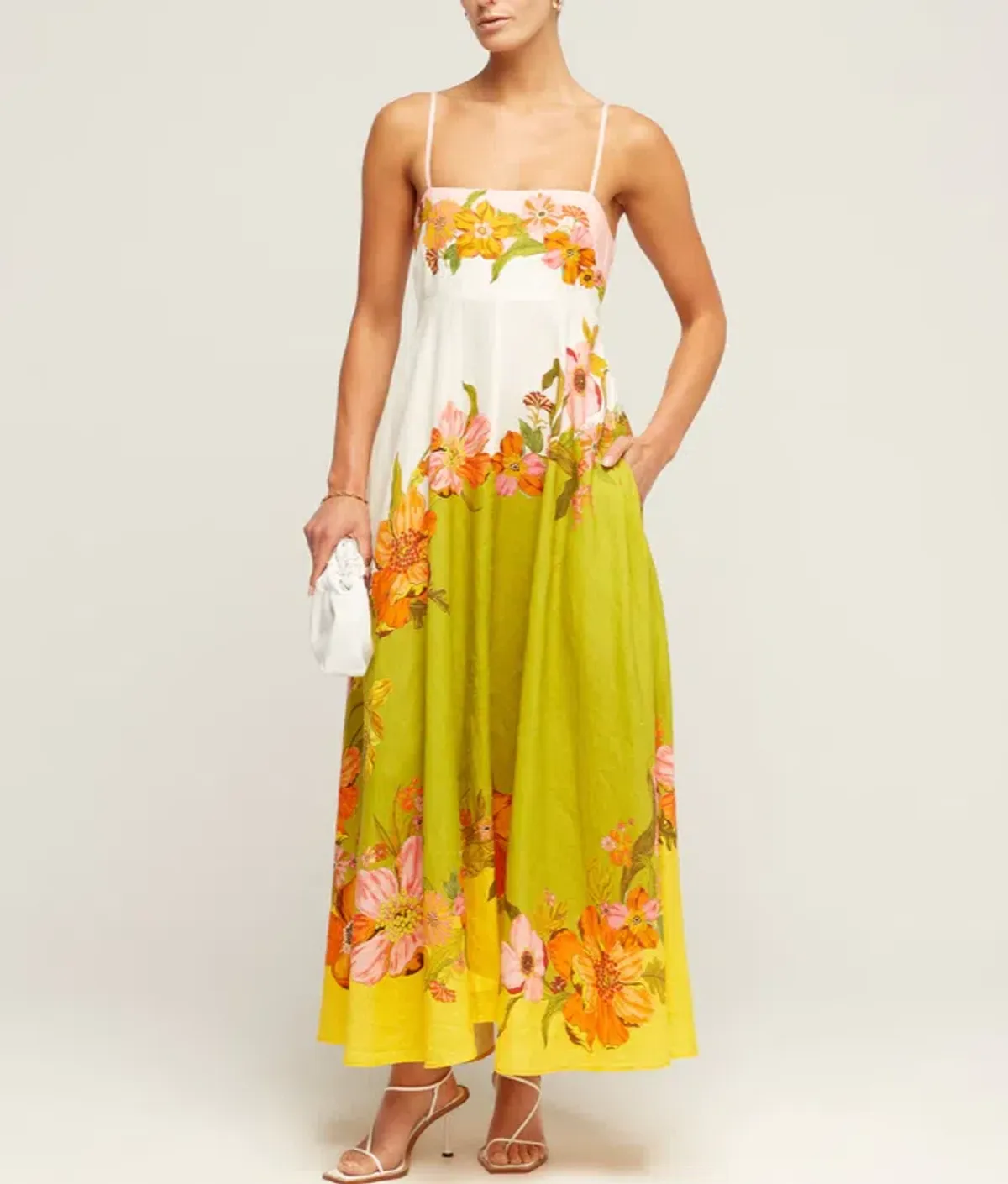 Alemais Silas Linen Sundress in Multi Size 10 - Image 1