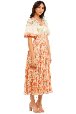 Hemant & Nandita Nova Midi Dress in Floral Size 10 for rent on The Volte - image 1