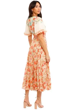 Hemant & Nandita Nova Midi Dress in Floral Size 10 for rent on The Volte - image 2