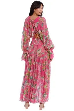 Hemant & Nandita Miyu Hi Lo Dress in Pink Size 10 for rent on The Volte - image 5