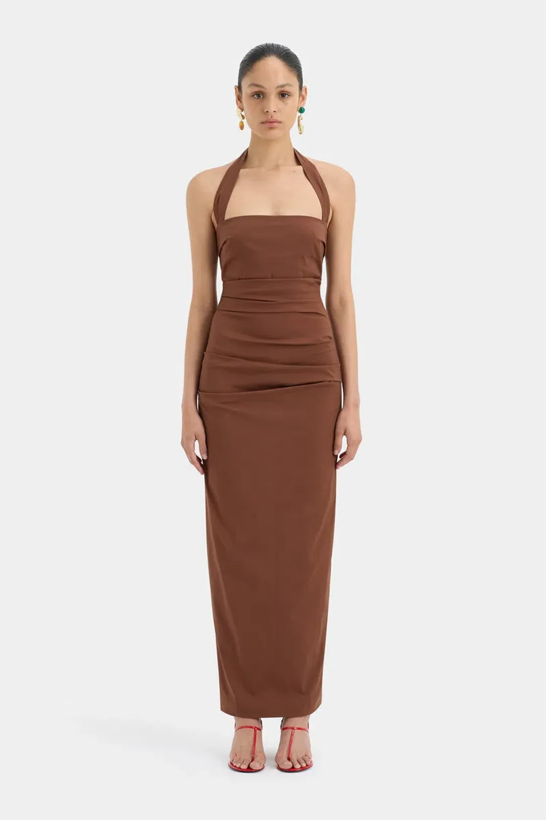 Sir the Label Nikki Gown Brown Size 1 / AU 8 for rent on The Volte - main image