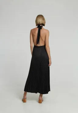 L'Idee Renaissance Split Gown in Noir Black Size 10 for rent on The Volte - image 3