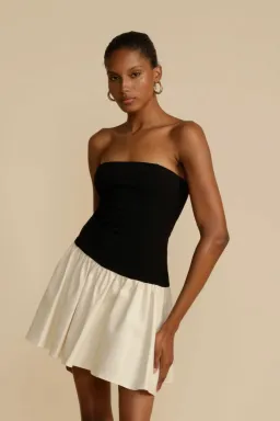 Arcina Ori Celine Mini Dress Black/White Size S / AU 8 for rent on The Volte - image 2