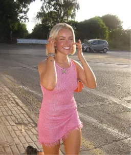 Asta Resort Natalia Mini Dress Pink Sequin Size M / AU 10 for rent on The Volte - image 6