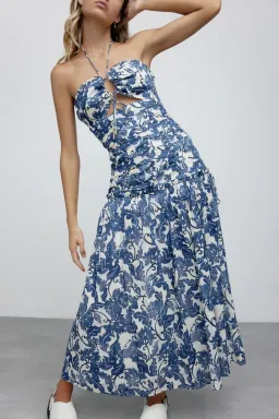 Significant Other Scarlett Midi Dress Floral Size 10 for rent on The Volte - image 2