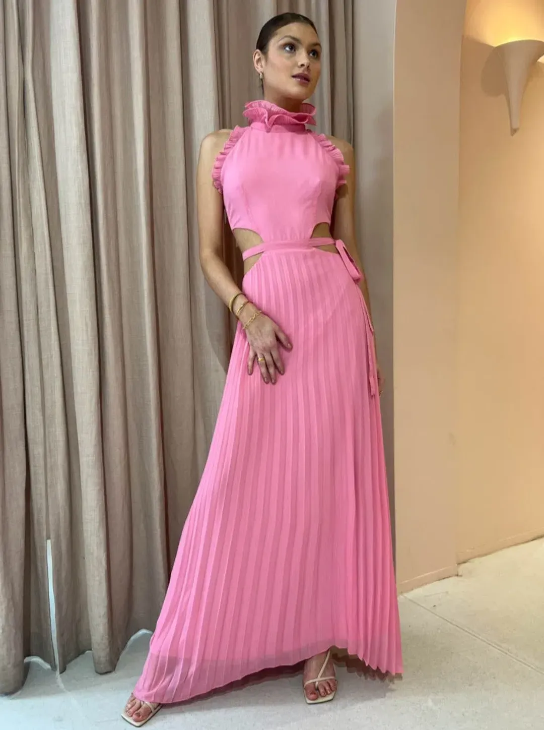 Sonya Moda Noya Maxi Dress Pink Size 10  for rent on The Volte - main image
