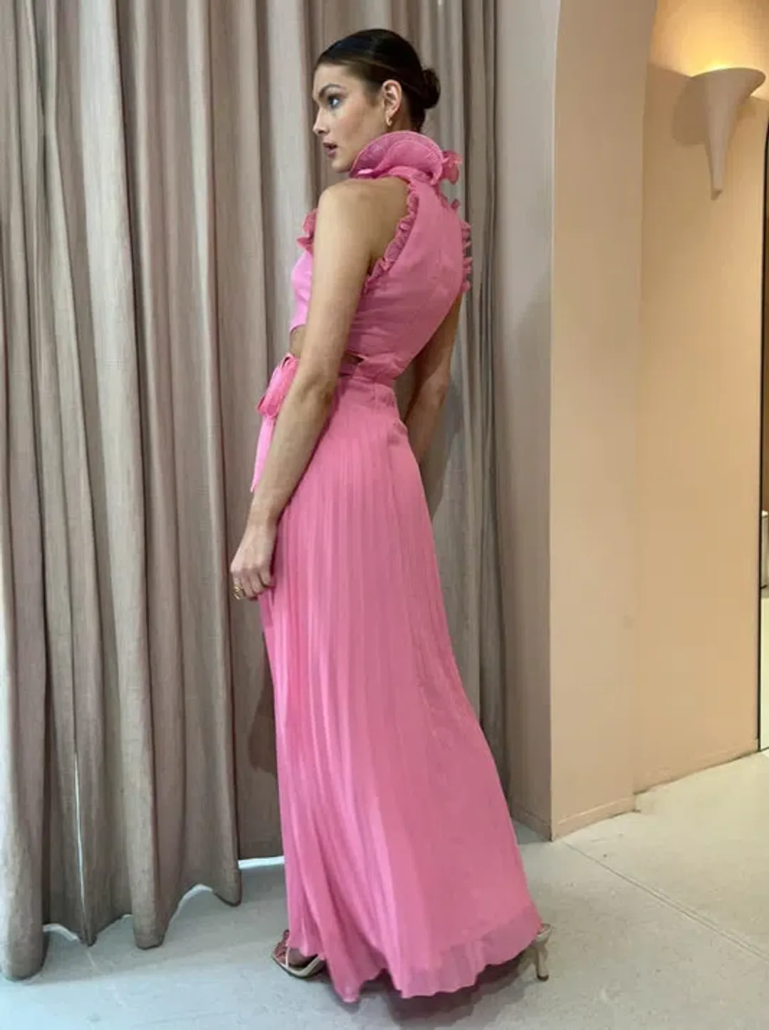 Sonya Moda Noya Maxi Dress Pink Size 10  for rent on The Volte - main image