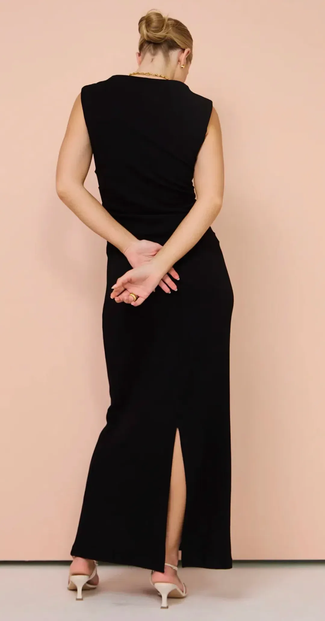 Friends With Frank The Harlow Dress in Black Size AU 12 for rent on The Volte - main image