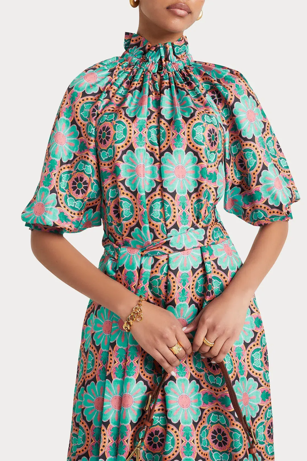 Husk Daphne Dress Multi Size AU 14 for rent on The Volte - main image