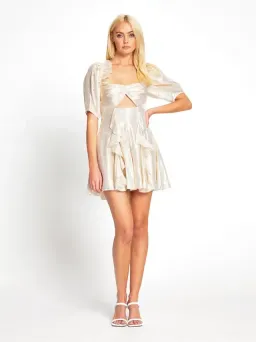 Alice Mccall Santa Monica Mini Dress Gold Size AU 8 for rent on The Volte - image 1