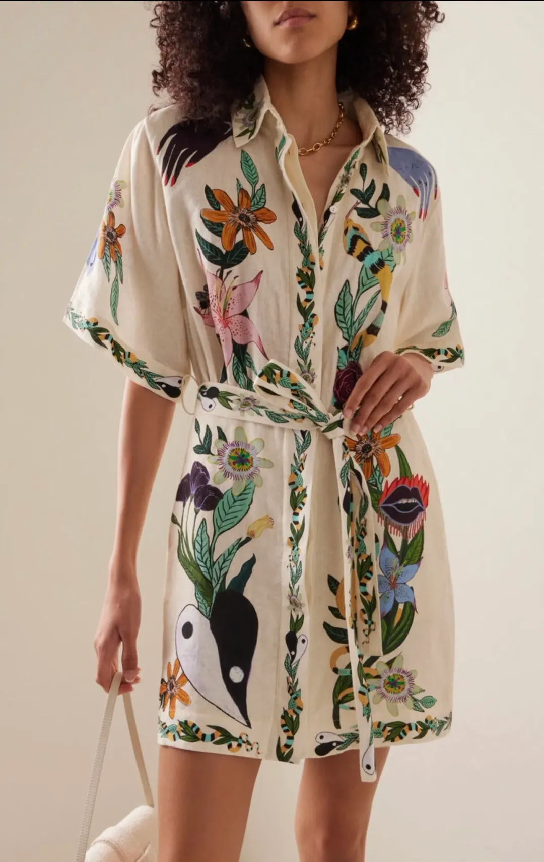 Alemais Meagan Mini Dress Print Size AU 16  for rent on The Volte - main image