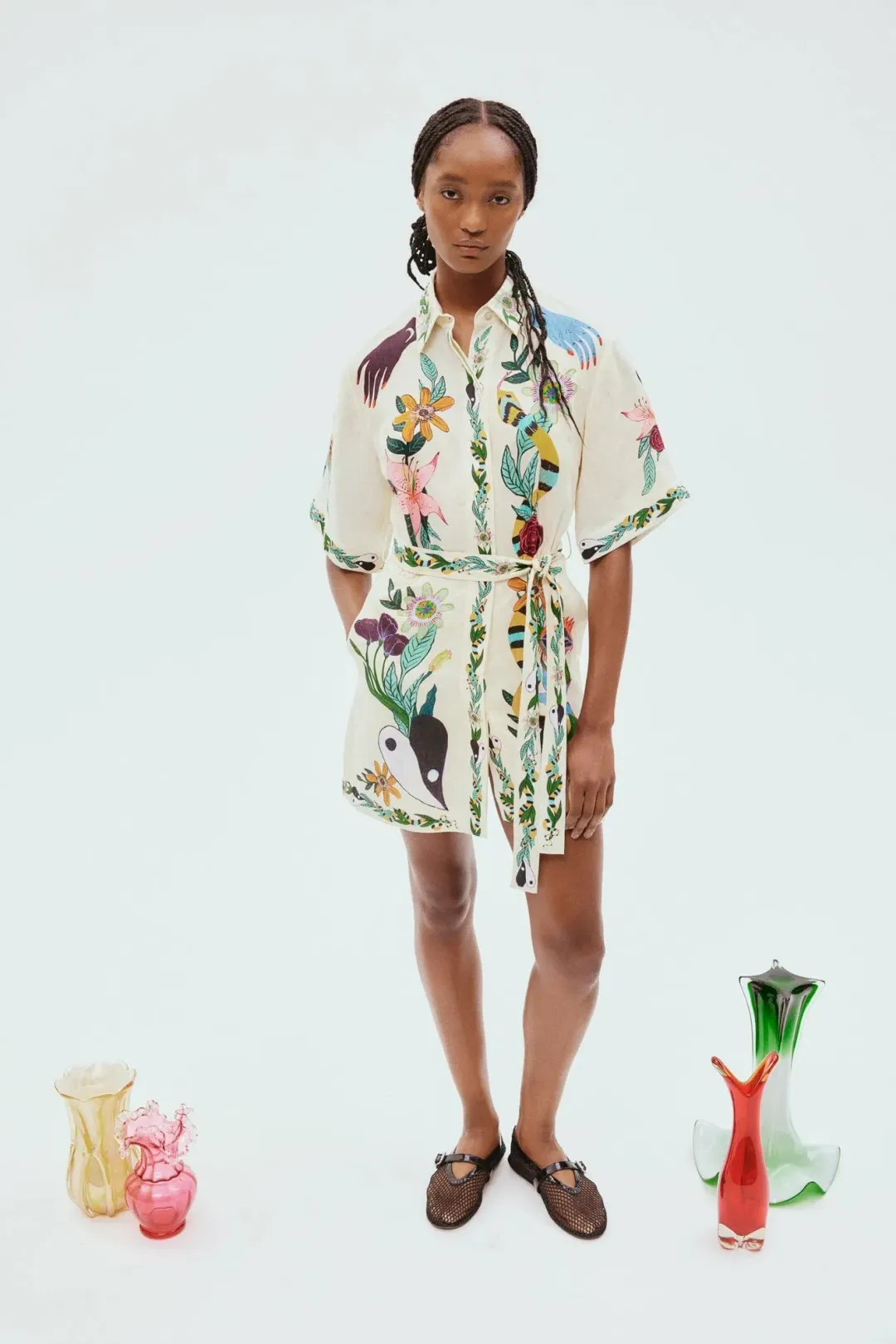 Alemais Meagan Mini Dress Print Size AU 16  for rent on The Volte - main image