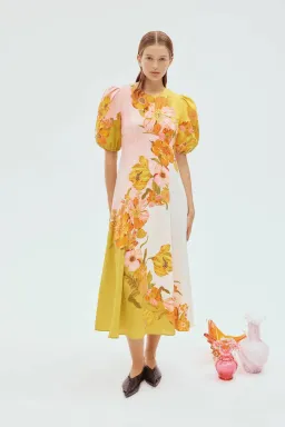 Alemais Silas Day Dress Print Size AU 8 for rent on The Volte - image 1