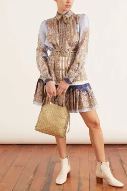 Zimmermann Luminous Paisley Mini Dress Paisley Print Size 8 for rent on The Volte - image 1