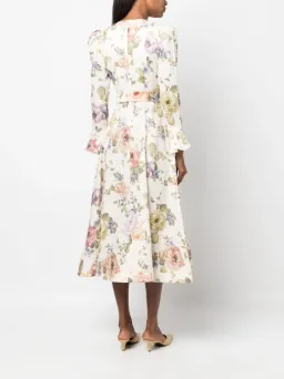 Zimmermann Luminosity Midi Dress Floral Size 2 / AU 12 for rent on The Volte - image 3