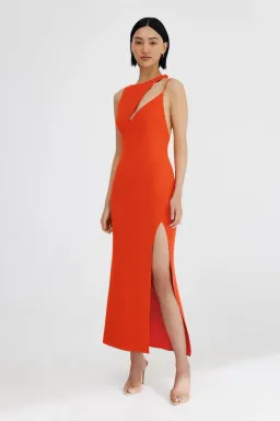 Significant Other Quinn Dress in Rust Red Size 8  for rent on The Volte - image 2