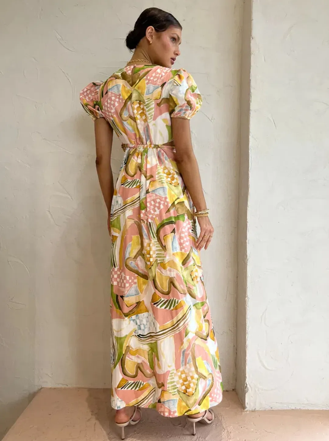 By Nicola Ahoy Plunge Swirl Check Size 6 for rent on The Volte - main image