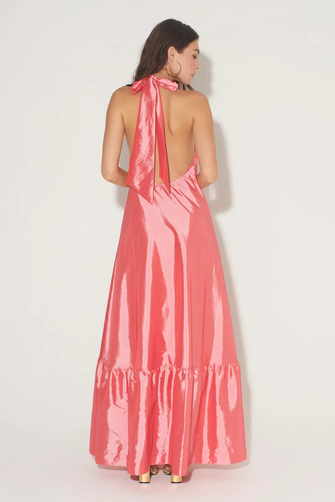 Hansen & Gretel Gateau Gown in Watermelon Pink Size S / AU 8 for rent on The Volte - main image