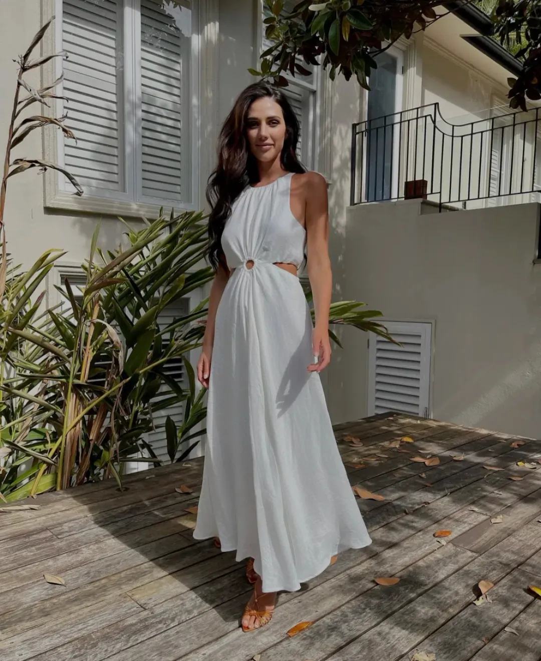 Sheike Gallery Dress White Size AU 16 for rent on The Volte - main image