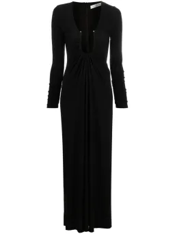Christopher Esber Arced Palm Long Sleeve Dress Black Size 8 for rent on The Volte - image 5