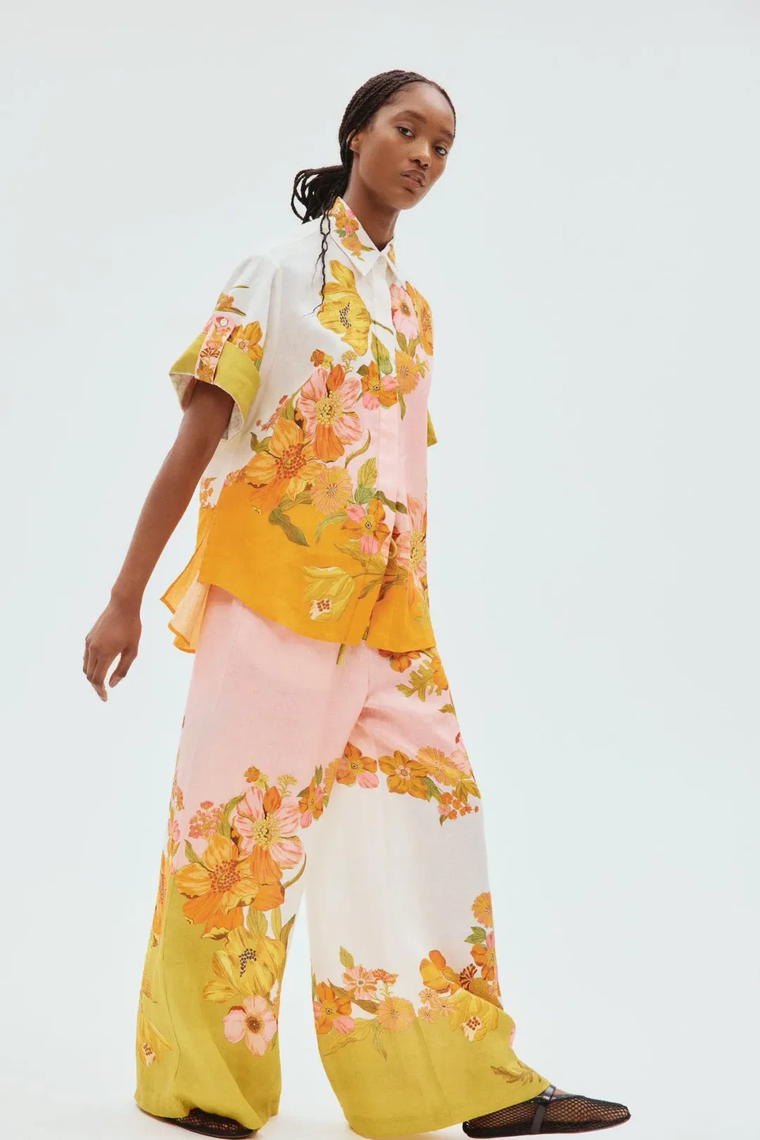 Alemais Silas Shirt and Pant Set Floral Size 8/10 for rent on The Volte - main image