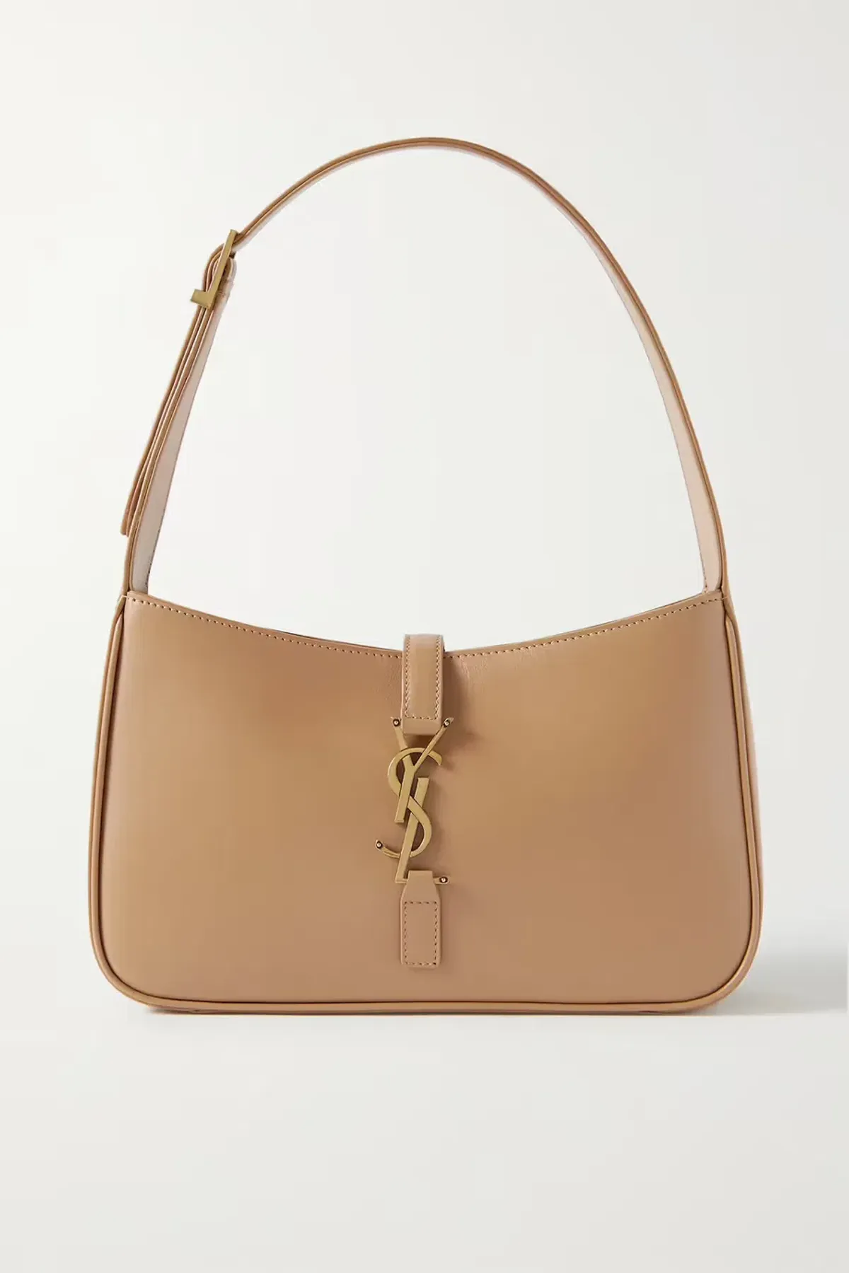 Saint Laurent Le 5 À 7 Leather Shoulder Bag Brown for rent on The Volte - main image