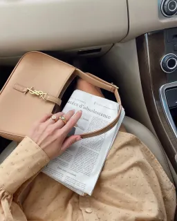 Saint Laurent Le 5 À 7 Leather Shoulder Bag Brown for rent on The Volte - image 5