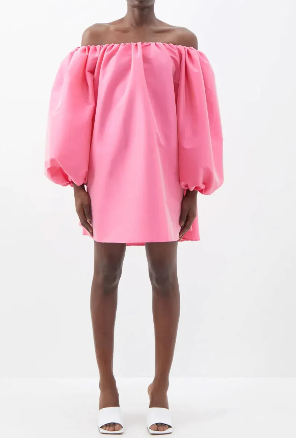 Bernadette Bobby Off-shoulder Dress Pink Size AU 6 for rent on The Volte - main image