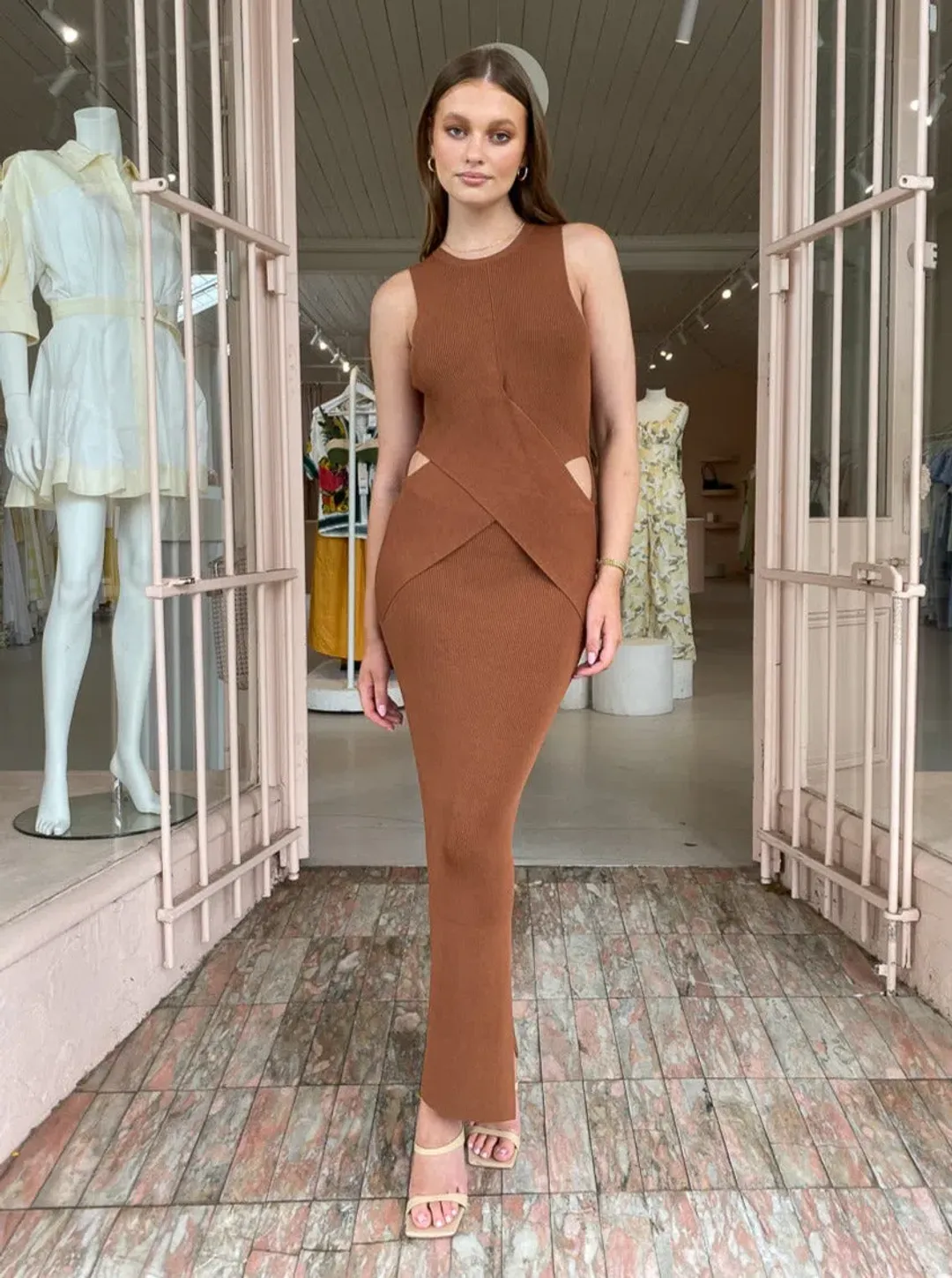 Sir The Label Josephine Dress Hazel Size 0 / AU 6 for rent on The Volte - main image