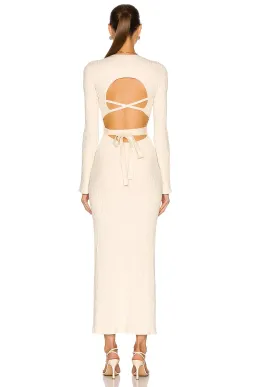 Sir The Label Enes Open Back Dress Natural Size 3 / AU 12  for rent on The Volte - image 3