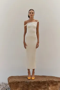 Johansen The Long Poppy Dress White Size XS / AU 6 for rent on The Volte - image 1