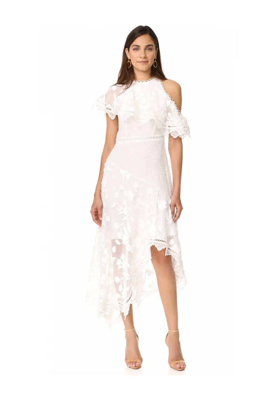 Zimmermann Mercer Bird Floating Dress Ivory Size 2 / Au 12 for rent on The Volte - main image