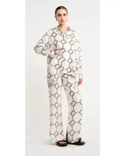 Roame Ria Pant In Nautique Print Size 1 / AU 8 for rent on The Volte - image 2