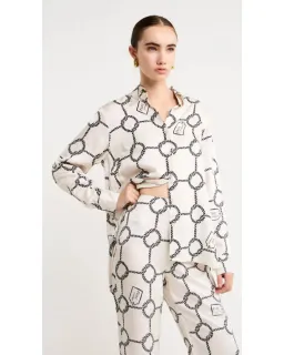 Roame Ria Pant In Nautique Print Size 1 / AU 8 for rent on The Volte - image 4