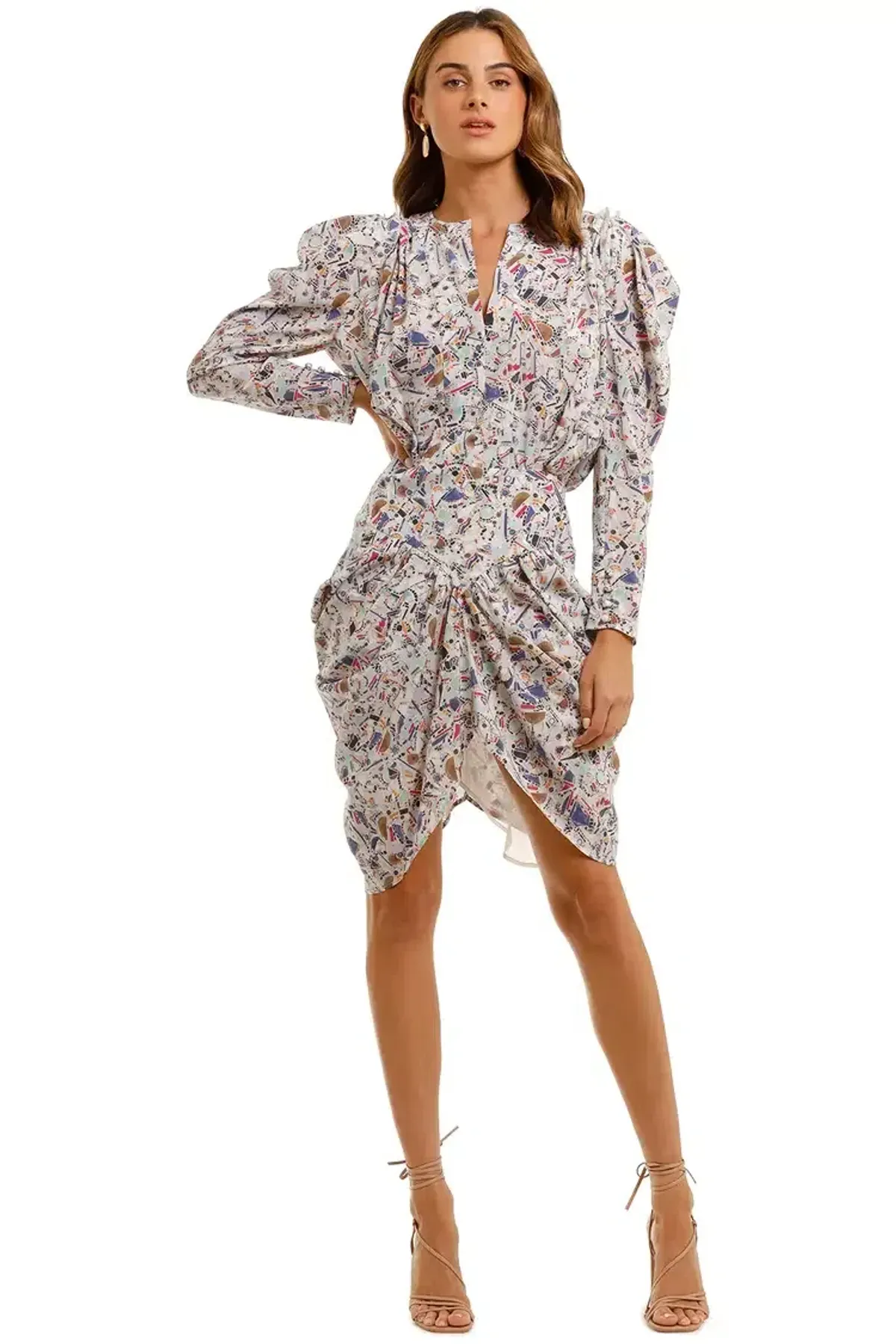 Isabel Marant Margaretia Short Dress Multi Size AU 10 for rent on The Volte - main image