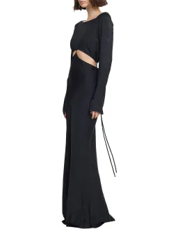 Bec & Bridge Diamond Days Long Sleeve Maxi Dress Black Size 6 for rent on The Volte - image 2