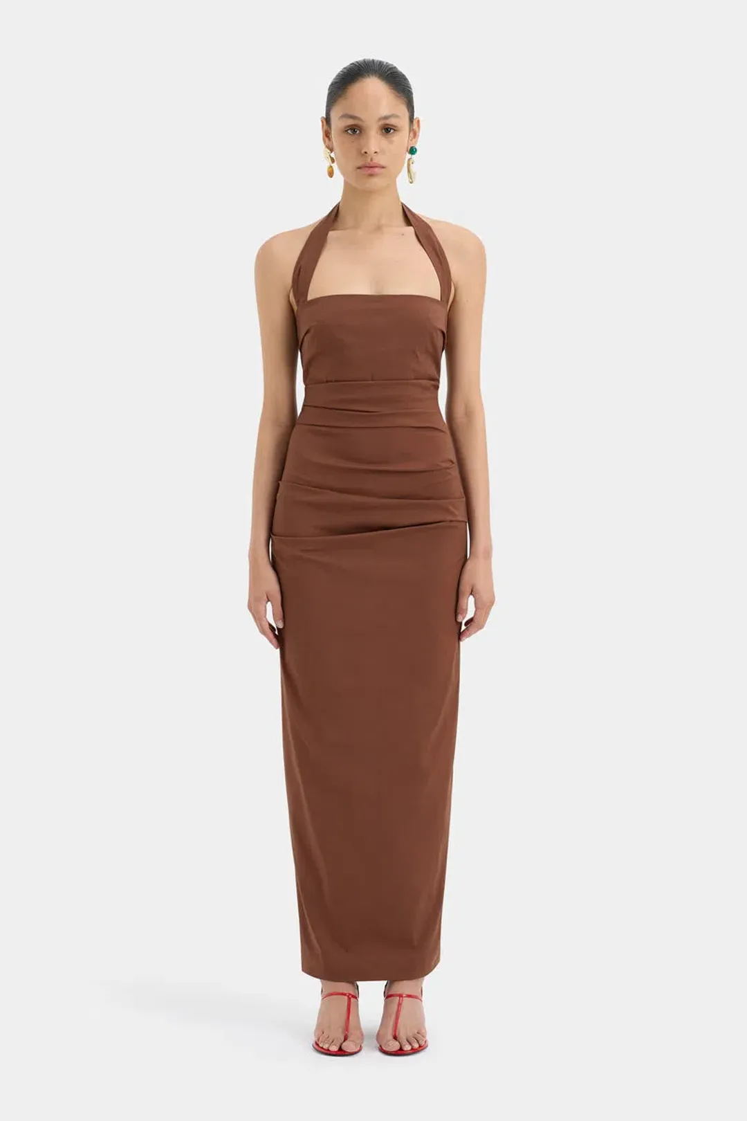 Sir the Label Nikki Gown Brown Size 10 for rent on The Volte - main image